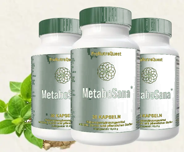 MetaboSana Stoffwechsel Kapseln - Metabolic Balance und Körpergewicht Management Nahrungsergänzung