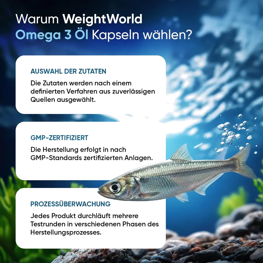 WeightWorld Omega 3 400 Soft-Kapseln IFOS