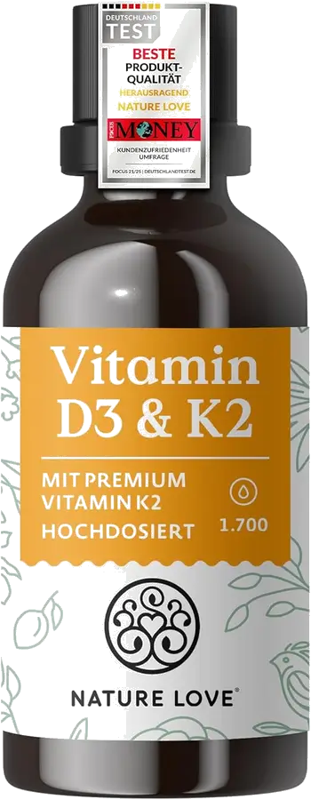 Nature Love Vitamin D3 + K2 Tropfen 50 ml